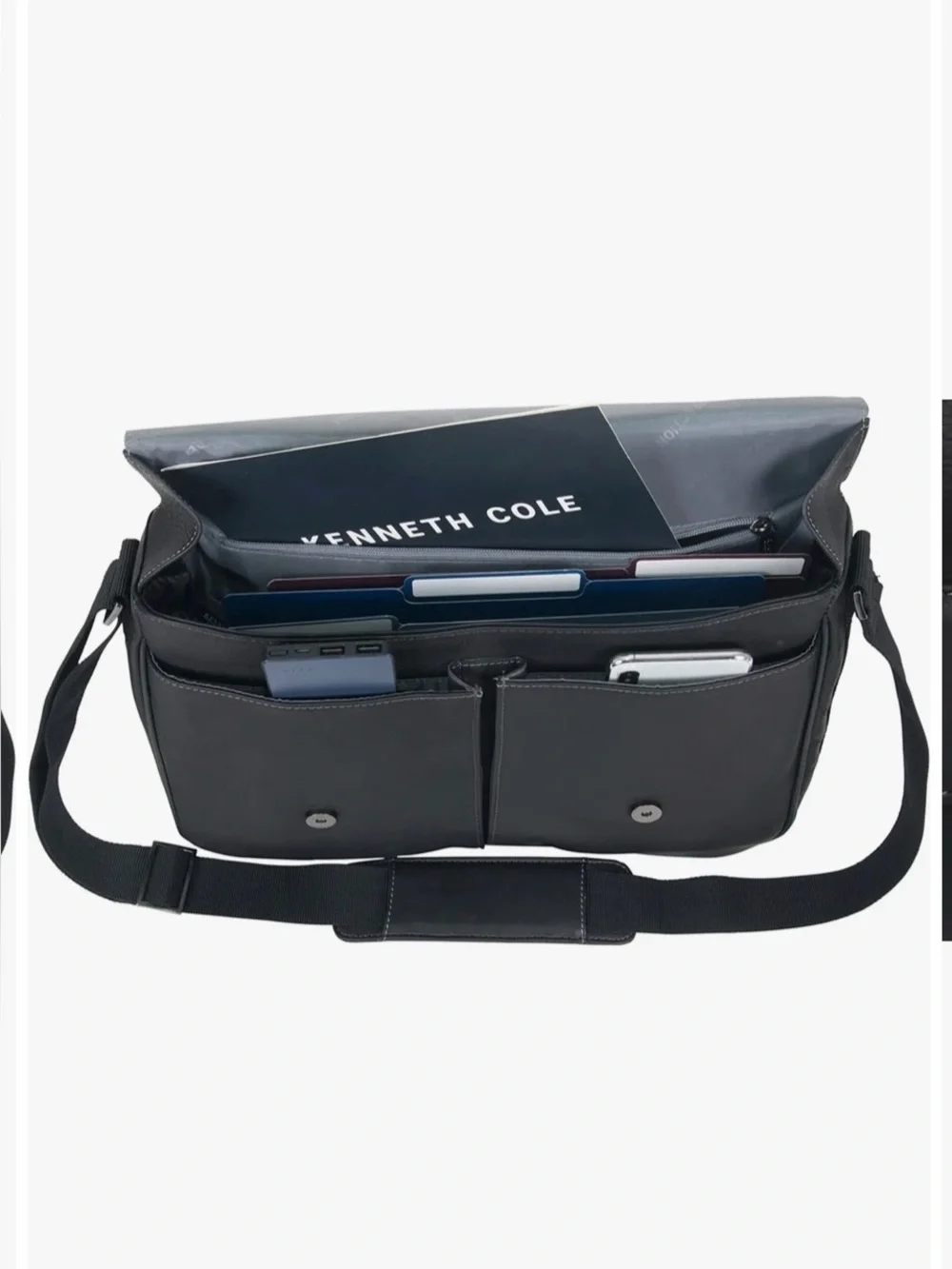 Kenneth Cole Reaction Columbian Leather Messenger Bag